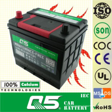 JIS-55D23 12V60AH para bateria de carro livre de manutenção